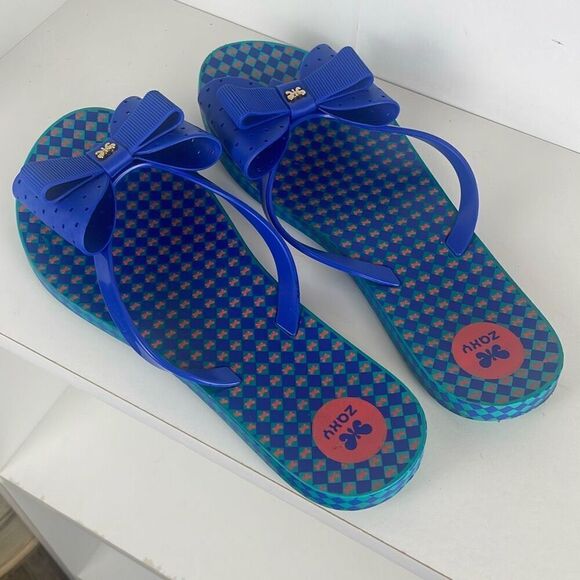 Bows and Butterflies Accented Flip Flop Sandals 7 - Picture 3 of 6